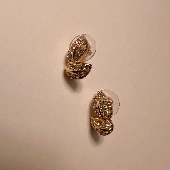 Christian Dior Herringbone Chain Rhinestone-embellished Necklace & Earrings - Picture 10 of 15